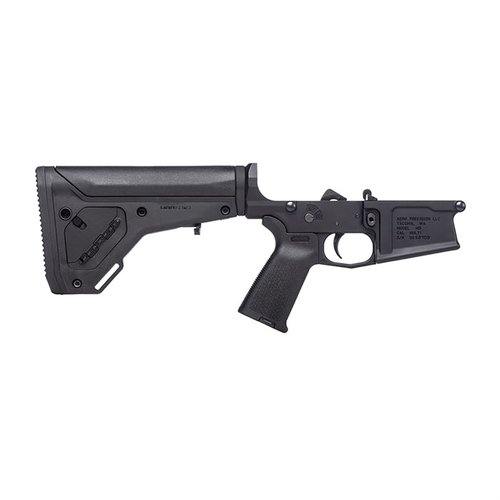 Entdecke den M5 Complete Lower Receiver mit MOE Grip & UBR Gen2 Stock für dein AR .308! 🔥 Perfekt für deinen Big-Bore AR-Bau.