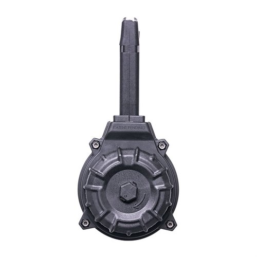 Entdecke das 50-Schuss Trommelmagazin für Glock® 17/19 9mm! ✨ Hergestellt aus robustem DuPont® Zytel™ Polymer. Ideal für dein nächstes Abenteuer!