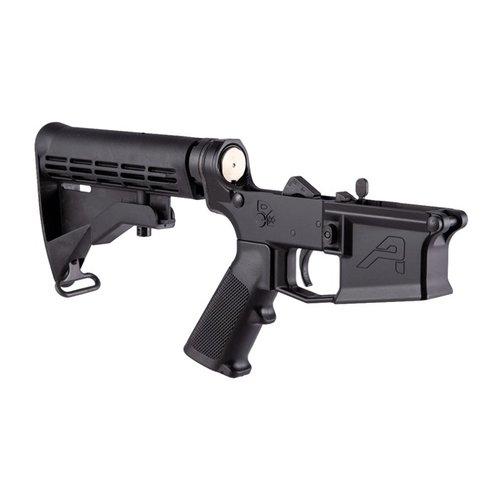 Baue deinen AR-15 mit dem M4E1 Lower Receiver von Aero Precision! 🔥 Komplett mit A2 Grip und M4 Stock für perfekte Leistung.