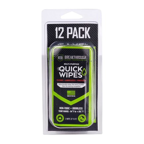 Reinige deine Waffen schnell mit den Synthetic CLP Quick Wipes von Breakthrough Clean! 🧼 Effizient, ungiftig und ideal für unterwegs.