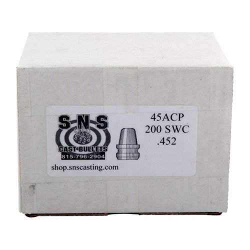Entdecke die präzisen SEMI-WAD CUTTER .45 Kaliber Geschosse von SNS! 🎯 Hochwertige Legierung für optimale Genauigkeit und Leistung.