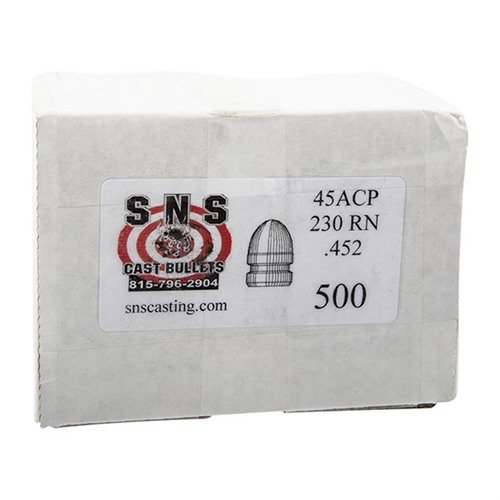 Entdecke die ROUND NOSE .45 Kaliber Cast Lead RN Pistol Bullets für präzises Schießen. 🎯 500 Stück in einer Box!
