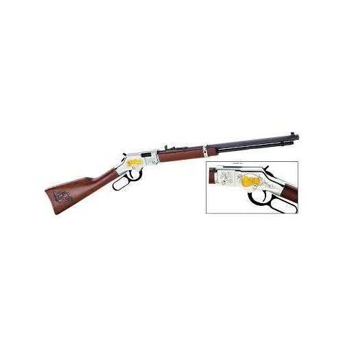 Entdecke das Henry Goldenboy American Farmer Ed. 🎯 Einzigartig gestaltetes Gewehr mit 24-karätigen Goldgravuren und 16+1 Kapazität!