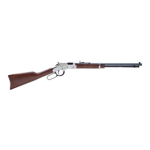 Entdecke das legendäre SILVER EAGLE II Gewehr von Henry! 🎯 Mit 20 Zoll Lauf und 16-Round Kapazität ist es ein Meisterwerk der Büchsenmacherei.
