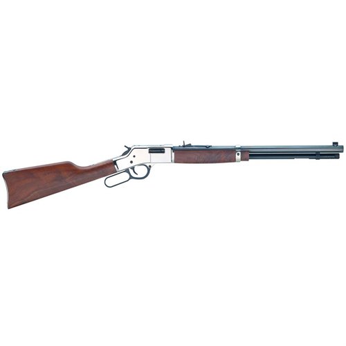 Entdecke das Henry Big Boy Silver Deluxe 44 Magnum Gewehr! ✨ Mit 20" Lauf und 10+1 Kapazität, perfekt für deine Abenteuer.