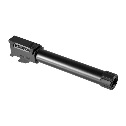 Rüste deine 9mm HK VP9 mit dem SilencerCo Gewinde-Ersatzlauf auf 🔧. Kompatibel mit den meisten Schalldämpfern für bessere Performance!