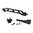 JMAC CUSTOMS 8-INCH RAISED ARM BAR WITH FOLDING BUTTPLATE FOR 5.5MM FOLDI
