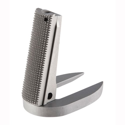 Upgrade deine 1911 mit dem Fusion Firearms Checkered Mainspring Housing 🛠️. Hochwertig, aus Edelstahl und perfekt für Government- und Commander-Modelle!