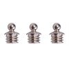 BRADLEY GUNSIGHT BRASS SKIRTED BEAD, 1/16" 3-56 TPI, BRIGHT SILVER, 3-PAK