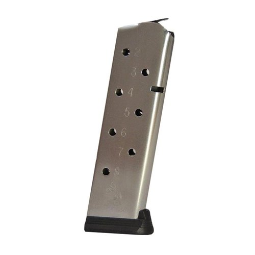 Entdecke das Colt 1911 Premium 8RD Magazin für Government und Commander Modelle. Ideal für dein .45 Auto! ✨ Hol dir jetzt Qualität!