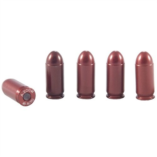Verbessere deine Schießfähigkeiten mit den A-ZOOM 45 ACP Snap Caps! 🎯 Ideal für Training und Umgang mit Handfeuerwaffen. 5 Stück pro Packung.
