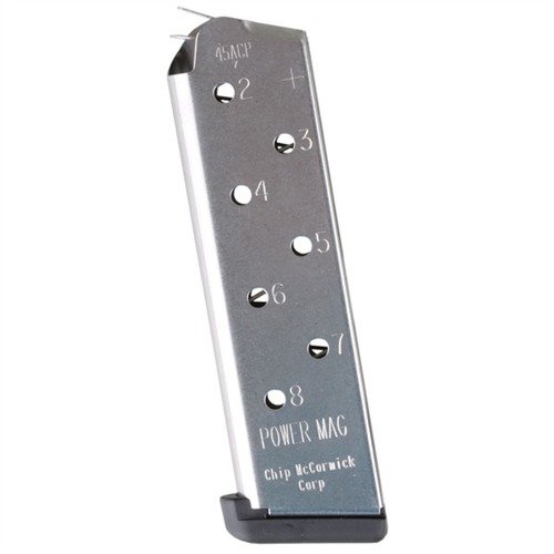 Entdecke das 1911 8RD 45ACP POWER PLUS MAGAZINE von CHIP MCCORMICK CUSTOM! ✨ Höchste Qualität für Wettkampf und Selbstverteidigung. Vertraue auf Leistung!