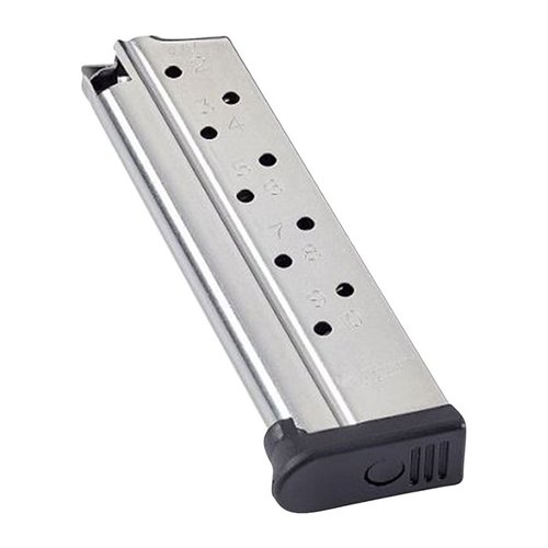 Entdecke das 1911 RANGE PRO Magazin für 9mm! ✨ Hochwertiger Edelstahl, 10 Schuss Kapazität und ideal für Wettkämpfe oder den Schießstand.