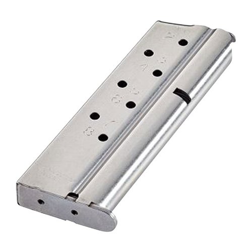 Entdecke das 1911 COMPACT MATCH GRADE MAGAZIN 9MM mit 8 Schuss Kapazität. 🚀 Perfekt für präzises Schießen und einfache Versteckmöglichkeiten!