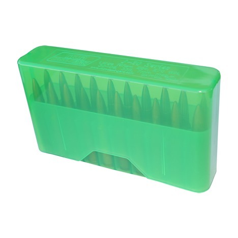 Entdecke die MTM Slip Top Gewehrpatronenbox für 20 Schuss. Ideal für deine 260 Rem-10.75x68! 📦 Praktisch und robust.