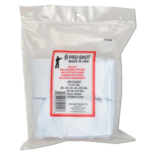 Entdecke die .38-.45 Kaliber/20-.410 Gauge Patches von PRO SHOT! Ideal für die Laufreinigung. 🧼 Halte deine Ausrüstung in Topform!