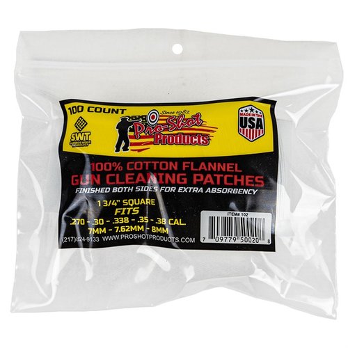 Entdecke die .270-.38 CAL. 100CT. Patches von PRO SHOT PRODUCTS, INC für eine effektive Laufreinigung. 🛠️ Halte dein Equipment in Topform!