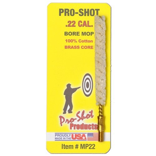 Entdecke den .22 CALIBER MOP von PRO SHOT PRODUCTS! 🧼 Ideal für die Laufreinigung deiner Waffen. Hol dir die beste Pflege!