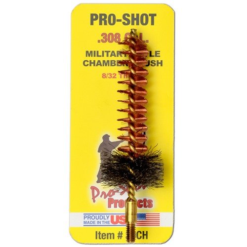 Entdecke die MILITÄRSTYLE AR10 .308 KAMMERBÜRSTE von PRO SHOT PRODUCTS, INC. 🛠️ Perfekt für präzise Reinigung und Pflege deiner Waffe!