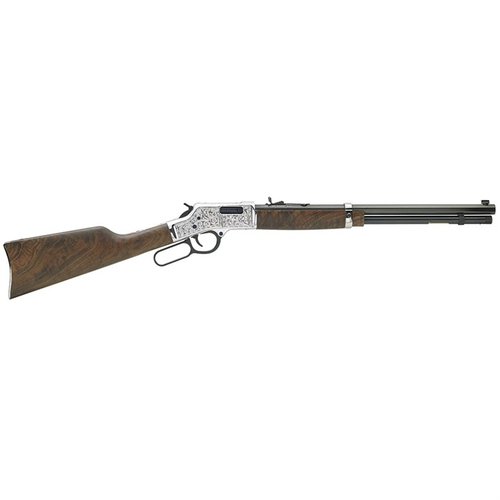 Entdecke den Henry Big Boy Silver 45 Colt Deluxe mit 10-Round Kapazität und wunderschöner Gravur. Ideal für Jagd und Sammlung! ✨