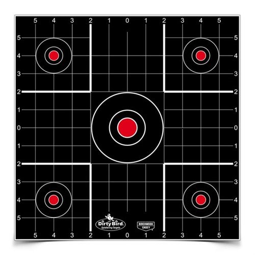 Einstellen leicht gemacht! 🎯 Hol dir das Dirty Bird 12" Sight-In Target Pack mit 100 Blatt für präzises Schießen und mehr Spaß beim Üben!