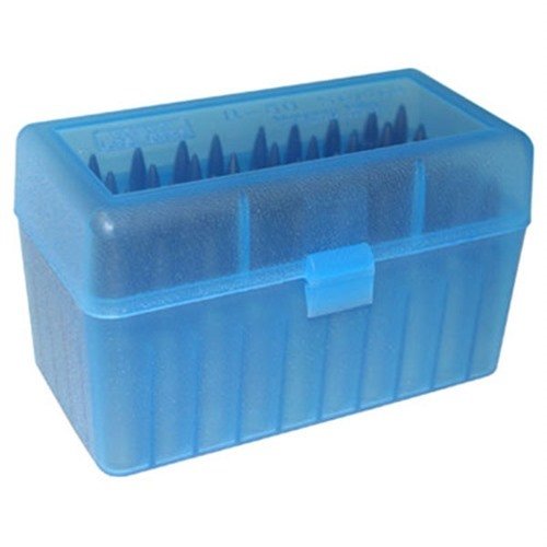 Entdecke die MTM Ammo Box für 50 Runden! Ideal für 300 WSM, 45-70 & 7mm R SAUM. 📦 Halte deine Munition sicher und organisiert!