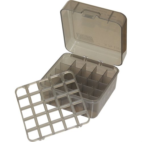 Entdecke die MTM Schrotpatronenbox für 25 Schuss 🎯, ideal für 12 und 20 Gauge bis zu 3 Zoll. Perfekt für deine nächste Jagd!