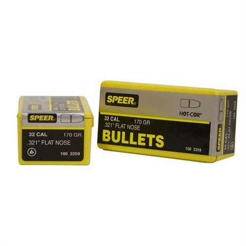 Entdecke die Speer Bullet 321-170-FN für präzises Schießen! 🎯 Ideal für 32 Caliber. Hol dir die besten Geschosse für Langwaffen!