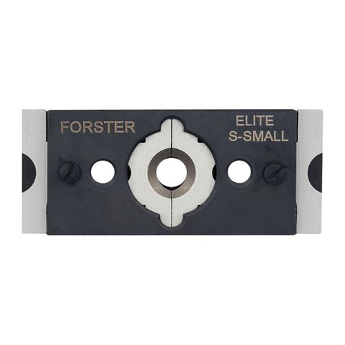 Entdecke die Forster Quick Change Jaw Assembly für Co-Ax Press! 🔧 Einfacher Wechsel zwischen Hülsen, spart Zeit und vermeidet Frustration.