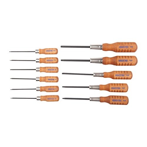 Entdecke das 11-teilige Star-Schraubendreher-Set von Grace USA 🛠️, perfekt für Profis und Hobbyisten. Präzise gefertigt für zuverlässigen Einsatz!