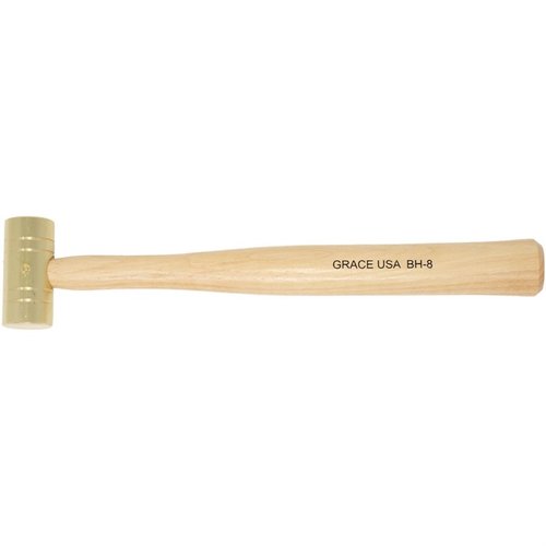 Entdecke den GUNSMITH'S BRASS HAMMER von GRACE USA! 🛠️ Perfekt für Büchsenmacher mit soliden Messingköpfen und robusten Hickory-Griffen.
