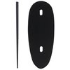 100 STRAIGHT PRODUCTS 1/4"-1/16" POSITIVE BUTTSTOCK SPACER BLACK POLYMER