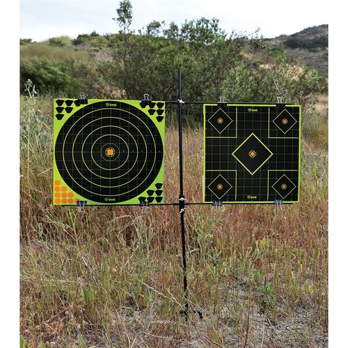 Der robuste Stahlrahmen für Papierzielscheiben bietet Stabilität und Anpassungsfähigkeit. 🏹 Perfekt für dein nächstes Schießtraining!
