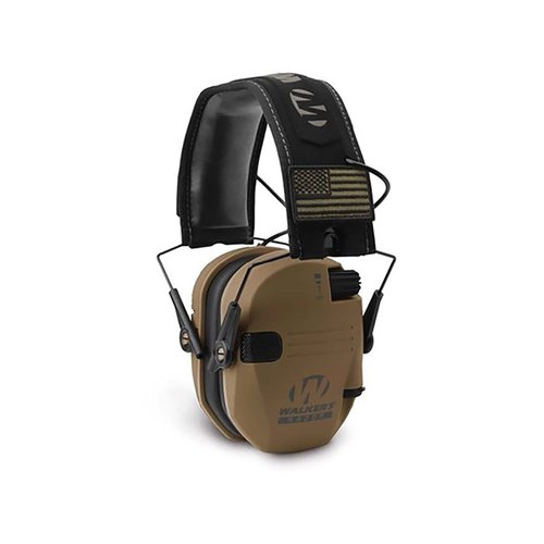 Schütze dein Gehör mit den Walkers Razor Patriot Series in Battle Brown! 🇺🇸 Perfekt für den Schießstand und patriotisch zugleich.