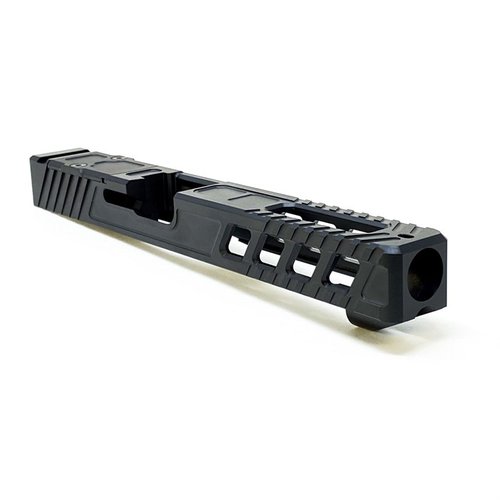 Entdecke den MARKSMAN V4 Slide für Glock 34 Gen 3! 🥇 Hochleistungs-Schlitten mit Nitride-Beschichtung für beste Performance. Ideal für Wettbewerbe!