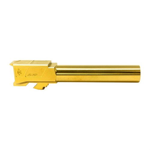 Verbessere deine Präzision mit dem MATCH GRADE CROWNED BARREL für Glock 21. 🏆 Titan-Nitrid beschichtet für höchste Haltbarkeit und Genauigkeit!