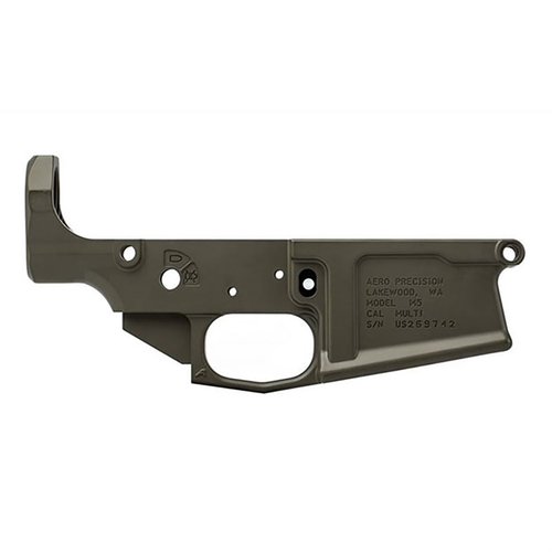 Baue dein individuelles Big-Bore AR mit dem Aero Precision M5 Lower Receiver. 💚 Hochwertig, mil-spec und kompatibel mit DPMS-Komponenten!