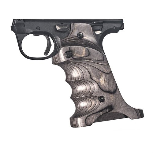 Entdecke die LAMINATE GRIPS für Ruger Mark IV 22/45! 🌟 Stabiler Halt, CNC-gefräst aus Holz, in Grau. Perfekt für dein Schießerlebnis!