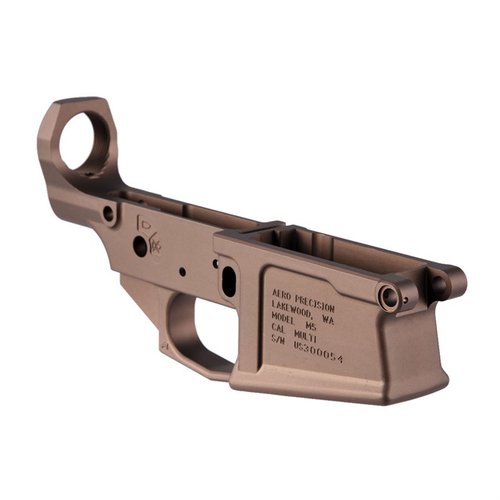 Baue dein individuelles Big-Bore AR mit dem Aero Precision M5 Lower Receiver in Kodiak Brown! 🔥 Hochwertige Mil-spec Abmessungen und perfekte Passform.