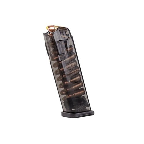 Entdecke das TRANSLUCENT MAGAZINE für Glock®! 🔍 Mit 17-RD Kapazität, extrem robust und transparent für maximale Sichtbarkeit. Ideal für alle Glock®-Modelle.