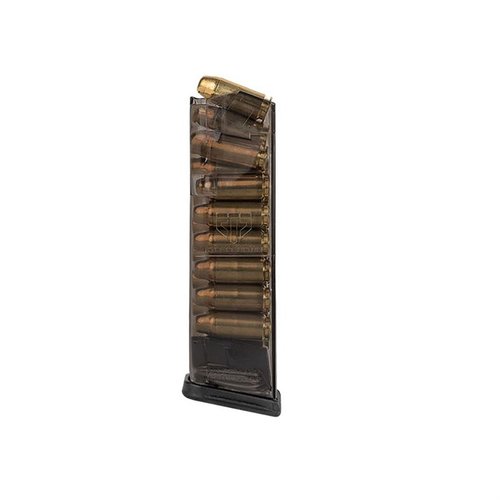 Entdecke das transparente 16-RD Glock Magazin von ETS für .40 S&W. 🔍 Zuverlässigkeit und Sichtbarkeit auf neuem Niveau für deine Glock!