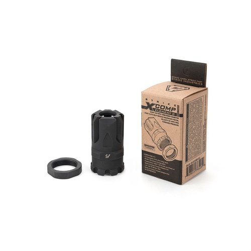 Entdecke die Strike X-Comp Element C Mündungsbremse für CZ Scorpion EVO. 🚀 Reduziere Rückstoß und verbessere deine Präzision! Multikaliberfähig!
