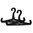 SAVIOR EQUIPMENT VEST HANGER HEAVY DUTY BLACK