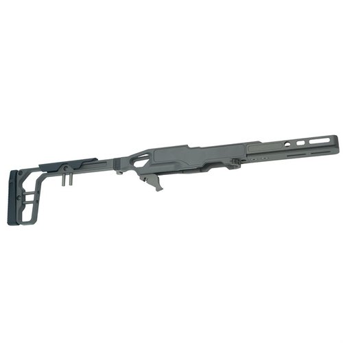 Entdecke das modulare LaChassis 10/22 von Grey Birch Solutions! 🔧 Leicht, anpassbar und perfekt für präzises Schießen. Jetzt mehr erfahren!