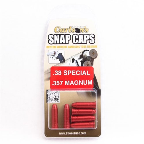 Verbessere dein Trockenfeuertraining mit den Carlson's Snap Caps für 357 Magnum/38 Special! 🎯 Robustes Design schützt deinen Schlagbolzen.