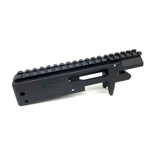 Entdecke den OPENTOP 11/22 Stripped Receiver für Ruger® 10/22®. 🔧 Robuste Bauweise und perfekte Passform für deine Iron Sights!