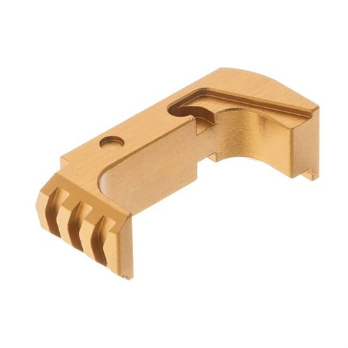 Verbessere deine Glock 43X/48 mit dem Tyrant Designs Extended Magazine Release in Gold ✨. Schnelle Aktivierung und ergonomisches Design für mehr Sicherheit!