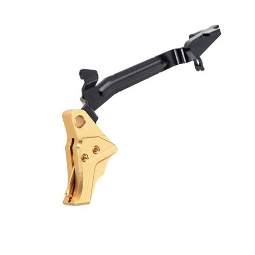 Entdecke das I.T.T.S. Trigger-System für Glock G3/G4. Präzision, Sicherheit und Leistung in einem goldenen Design! ✨ Erlebe den Unterschied!