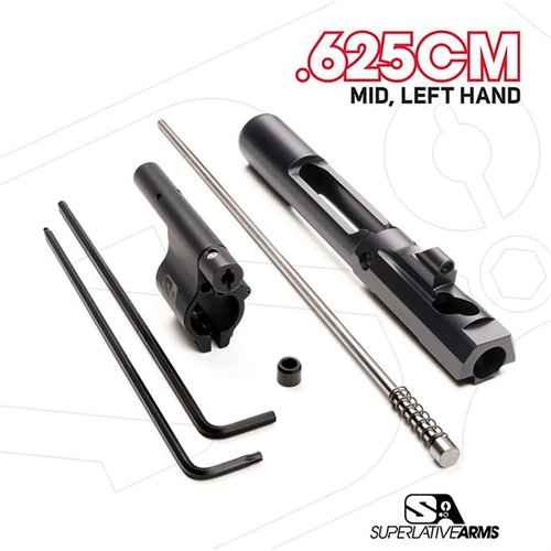 Entdecke das AR-15 Adjustable Piston System von Superlative Arms! 🚀 Sauberer, kühler Betrieb und weniger Rückstoß für schnellere Schüsse.