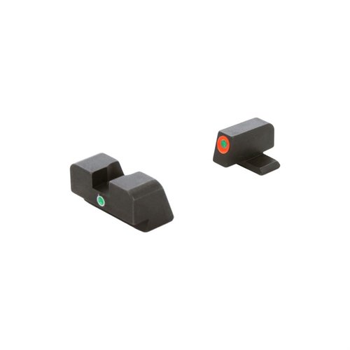 Entdecke die AMERIGLO® i-Dot Tritium Sight Set für FN High Power. 🟠 Schnelle Ausrichtung und robustes Design für präzises Schießen!